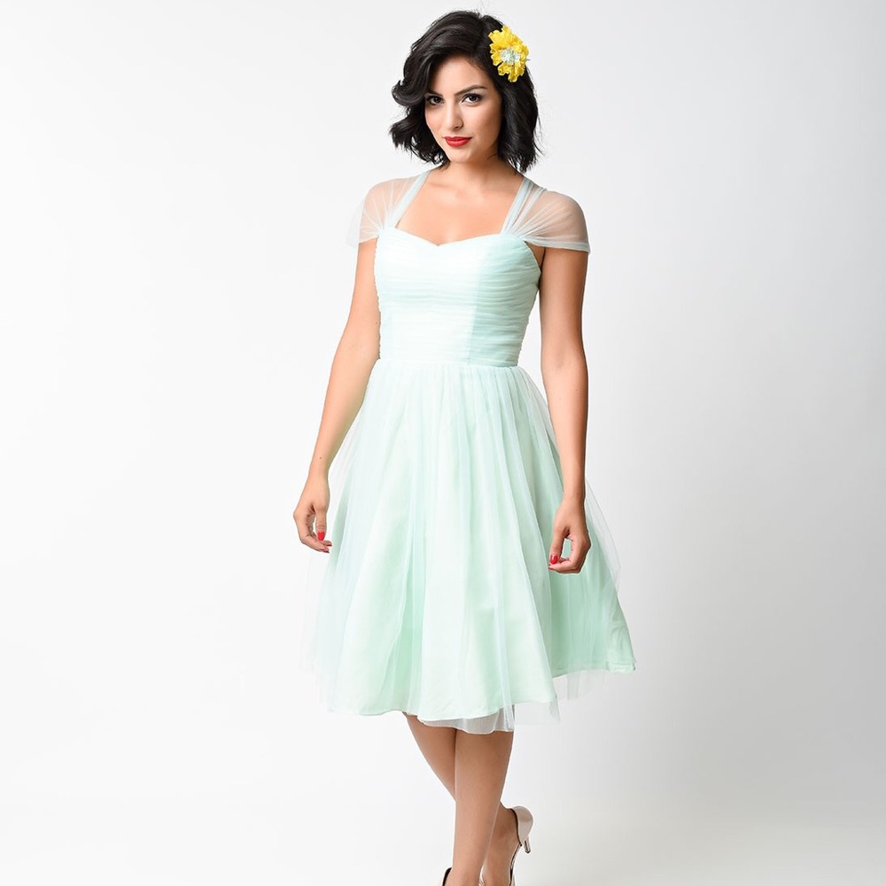 Mint Green 50s Dress